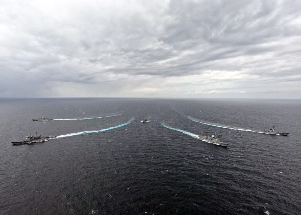 There have been no reports of injuries, and vessels from Japan's Self-Defence Forces are fighting the fire, NHK said. (AFP file)