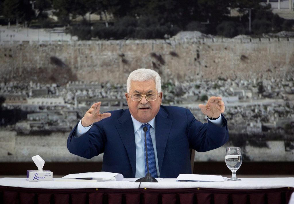 パレスチナのマハムード・アッバス大統領。（AP Photo）