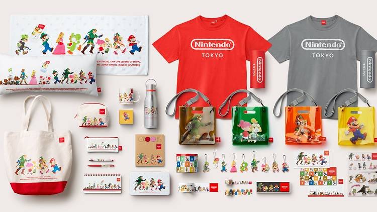 マリオ、ゼルダの伝説のリンク、どうぶつの森のしずえやむらびと、その他沢山の任天堂の象徴的なキャラクターをフィーチャーしたグッズが大量に登場することを期待しましょう。(付属)
