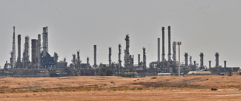 サウジアラムコは、2019年前半の段階で、同社による全生ガス生産量のうちガスフレアは既に1%以下であると公表した。(AFPファイル)