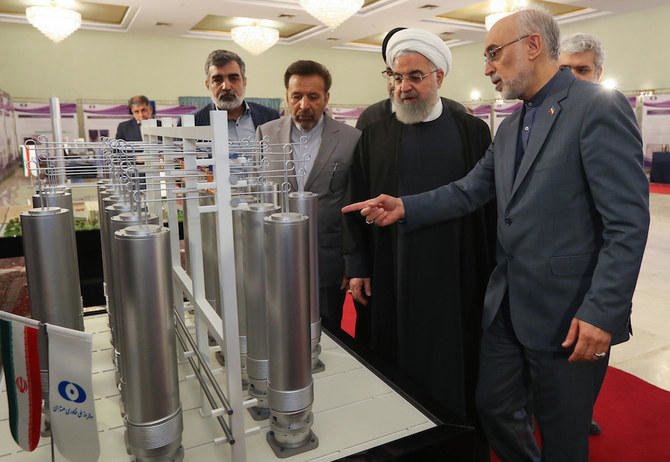 イランは米国の経済制裁に対して、徐々に核合意の履行を縮小させることで反応し、11月にはさらなる段階に踏み込む可能性があると述べていた。（ファイル/AFP）
