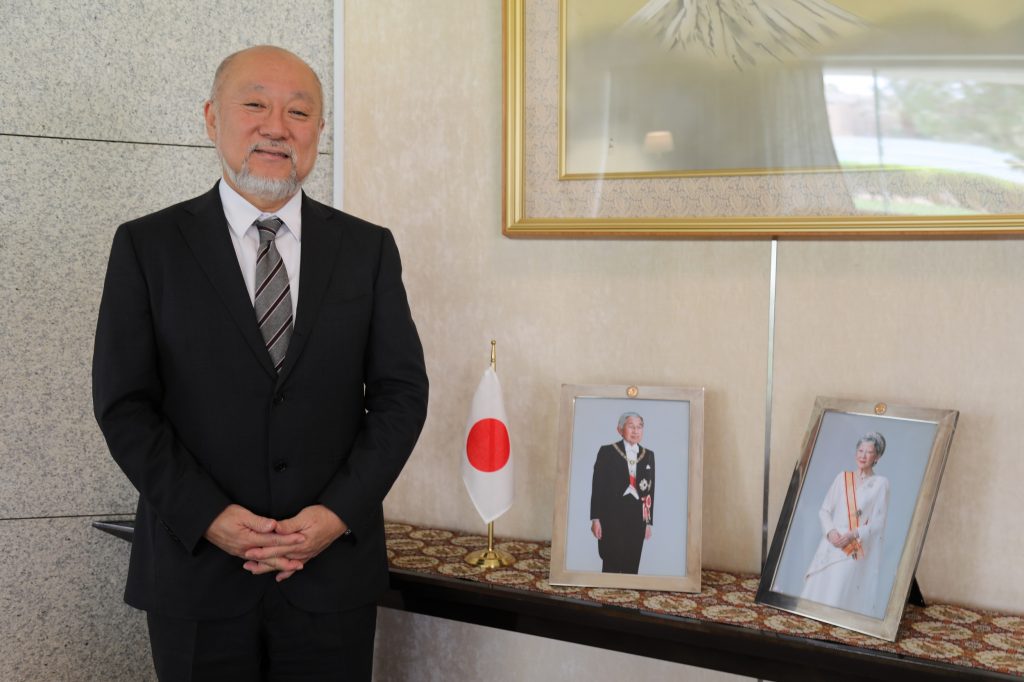 「サウジアラビアと日本の近代史には類似点が見られます」と語る上村大使。