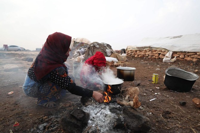 シリアの戦争は、2011年に反政府抗議運動の残虐な抑圧で勃発して以降、37万人の死者を出し、何百万人もの人々が避難を余儀なくされた。（ファイル/AFP）