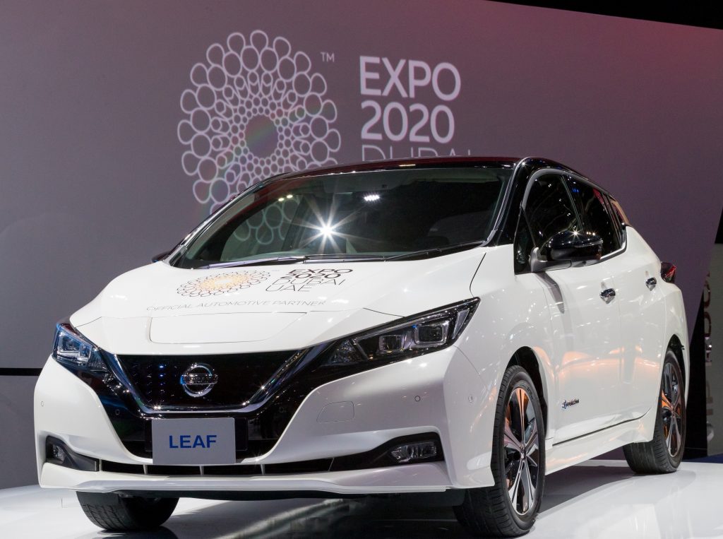 日産は、国際博覧会にリーフを出展し、そこから洞察やフィードバックを得ることで、中東地域に同社の電気自動車を広めたいと考えている。(提供)