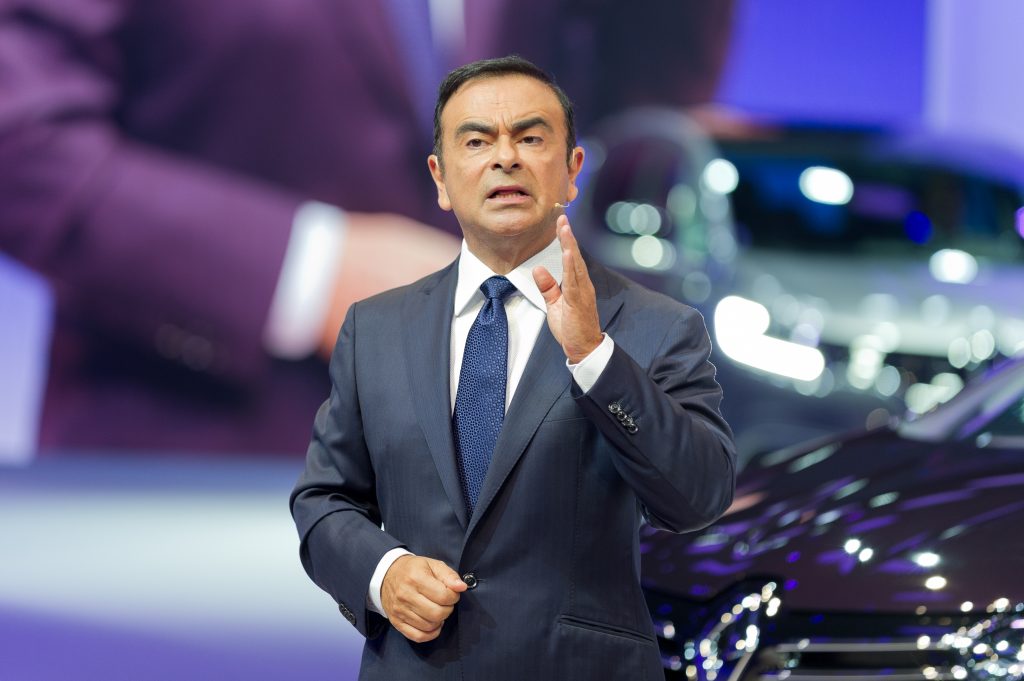 2014年10月2日、フランス・パリで開催されたモーターショーでの日産の元会長カルロス・ゴーン氏(Shutterstock)