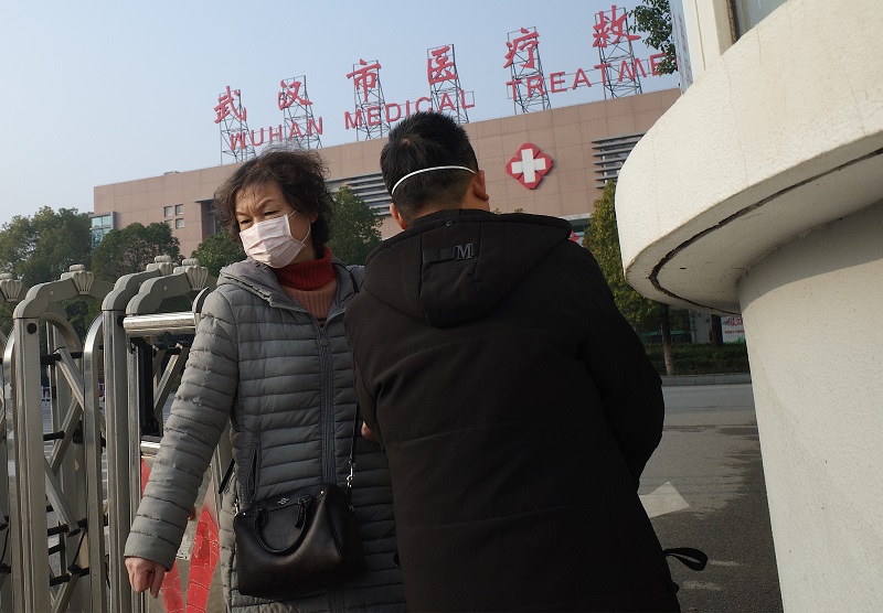 中国の武漢から帰国した東京の南方神奈川県在住の30代の男性から、武漢で感染が広がっているものと同型のコロナウィルスが検出された。 (AFP/資料)