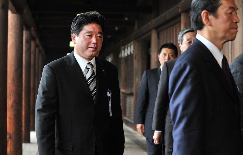 下地幹郎衆議院議員（下院に相当）は通常国会が始まる1月20日までに議員を辞職するかどうかを決めるとしている。（AFP/ファイル）