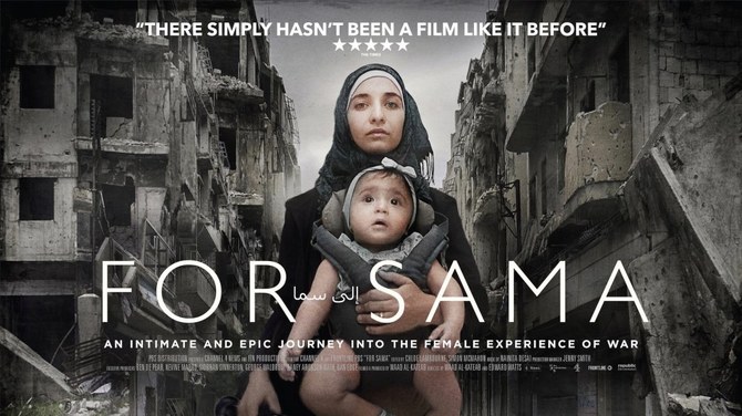 「For Sama（娘は戦場で生まれた）」は、シリア戦争中にアレッポに住んでいた映画製作者であるワアド・アル＝カテブの物語である。(ForSama Twitter)