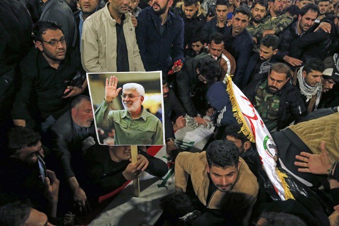 ドミニク・ラーブ英国外務大臣は、米国にはイランの将軍、ガーセム・ソレイマーニーを殺害して自己防衛をする権利があったと話した。(AFP)