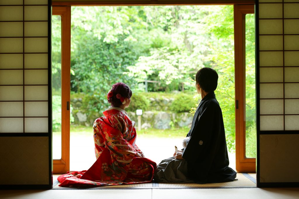 日本での結婚式の前日。（提供）