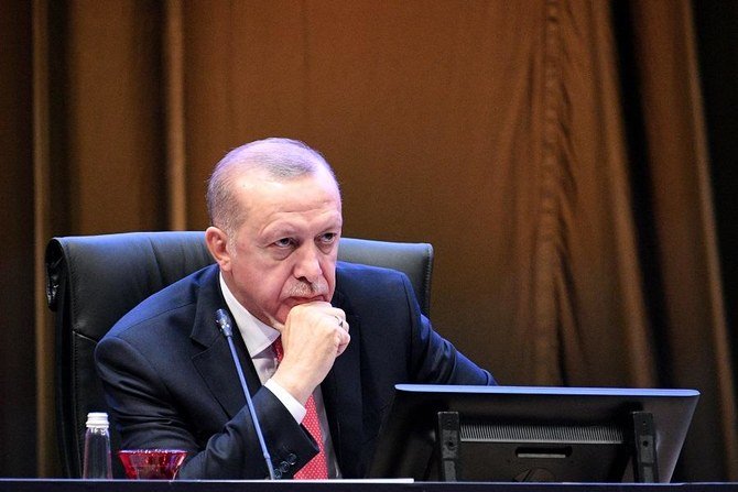 シリア政府軍の爆撃により少なくとも8人のトルコ軍兵士が殺害されたことを受け、トルコはシリア北部の複数の標的を攻撃した、とトルコのエルドアン大統領は述べた。(ファイル/AFP)