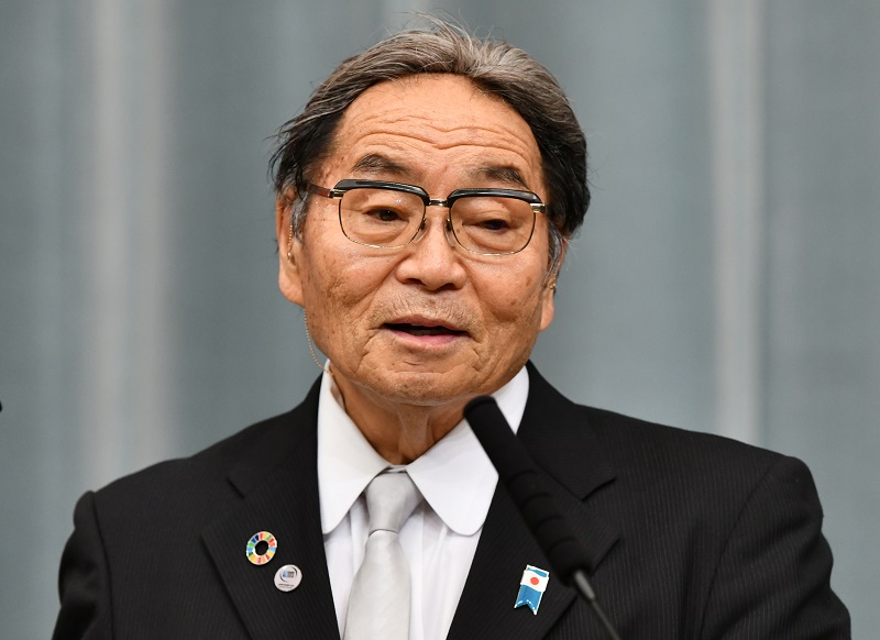 北村清五さんは、質問に適切に答えられなかったことで議会で混乱を招いたとして批判されている。(AFP/ファイル)