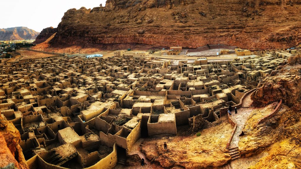 サウジアラビアのアルウラの古い街(供給写真)