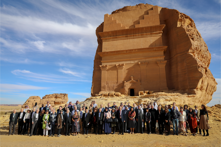 ノーベル賞受賞者並びに世界の著名なリーダーらの集まりが、サウジアラビアのユネスコ世界遺産所在地であるヘグラで開催。© Hegra Conference of Nobel Laureates 2020 （外部供給）