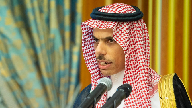 サウジアラビア外相のファイサル・ビン・ファルハーン王子は、ムハンマド・ビン・サルマーン皇太子とイスラエルのベンヤミン・ネタニヤフ首相の会談の予定はないと述べた。（SPA /ファイル 写真）