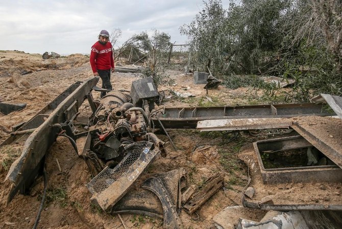 ガザ地区への夜通しの攻撃ではハマスに属するインフラを標的とした、とイスラエル軍は述べた。(AFP)