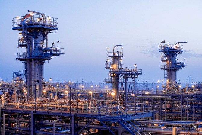 ガワール油田にあるサウジアラムコのハラズ ガスプラントはジャフラ ガス田の北東に位置する。（写真：サウジアラムコ）