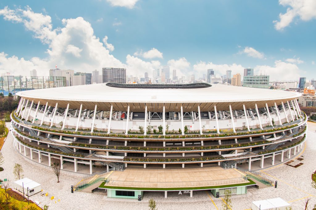 東京五輪・パラリンピックで開会式、閉会式などが行われる国立競技場。(Shutterstock)
