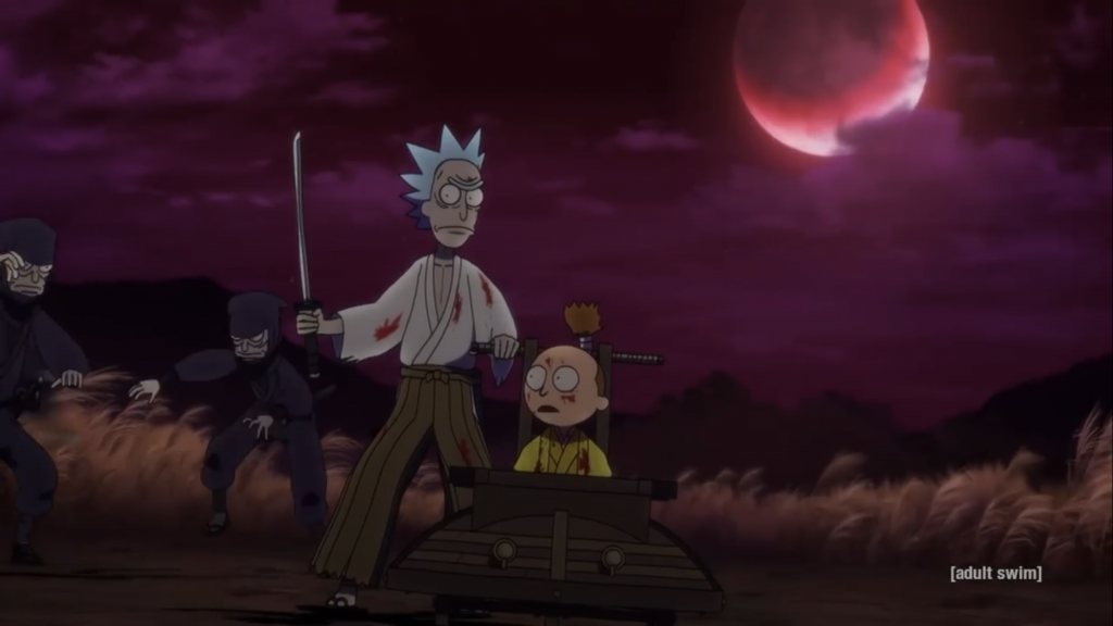 「侍と将軍」と題された短編はアニメ制作会社スタジオディーンによる制作。(Youtube/アダルトスイム)