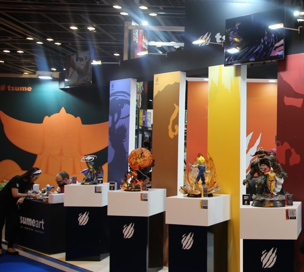 MEFCC2020のLittle Things社ブース。 （AN Photo）