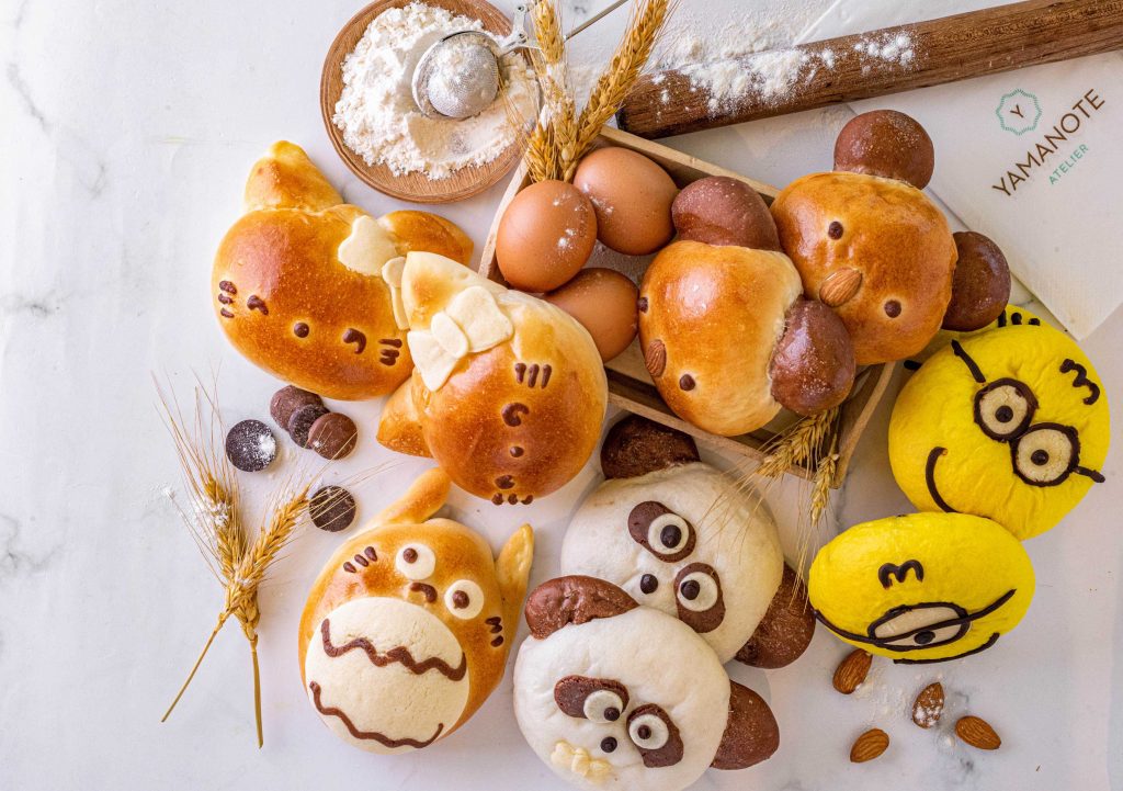 ヤマノテアトリエで焼き上げられる全ての商品は、日本国内のパートナー企業から専用に輸入している日本の小麦粉を使って作られている。(提供)