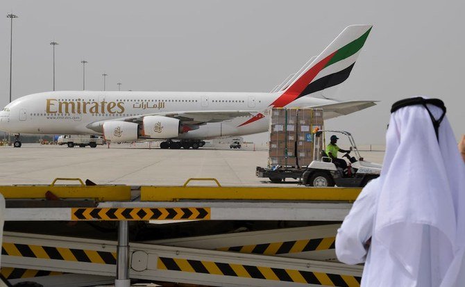 アラブ首長国連邦は、コロナウイルスの感染が広がり移動が制限され、数か国で航空便の運行が停止しているのを受け、国外にいる国民に帰国を呼びかけた。 （ファイル/AFP）