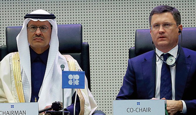 2人は顔を合わせるのか？サウジアラビアとロシアのエネルギー大臣、アブドぅル・アジズ・ビン・サルマーン・アル・サウード王子とアレクサンドル・ノヴァク氏。（ロイター）