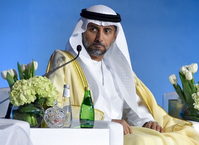 全産油国が迅速に協働して低迷した需要への対策を講じる、とUAE のスハイル・ムハンマド・マズルーイエネルギー相が述べた。（AFP/ファイル）