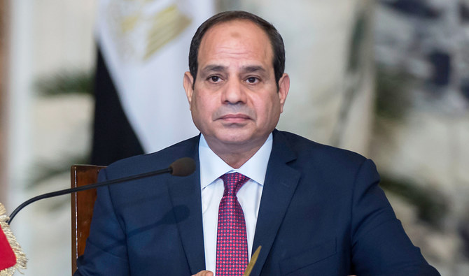 エジプト大統領アブドルファッターフ・アッ＝シーシー。（AFP）