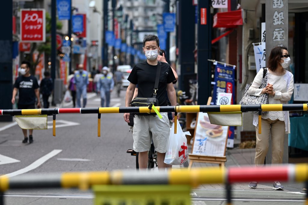 １日当たりの感染者が１０人を超えるのは８日連続。(AFP)