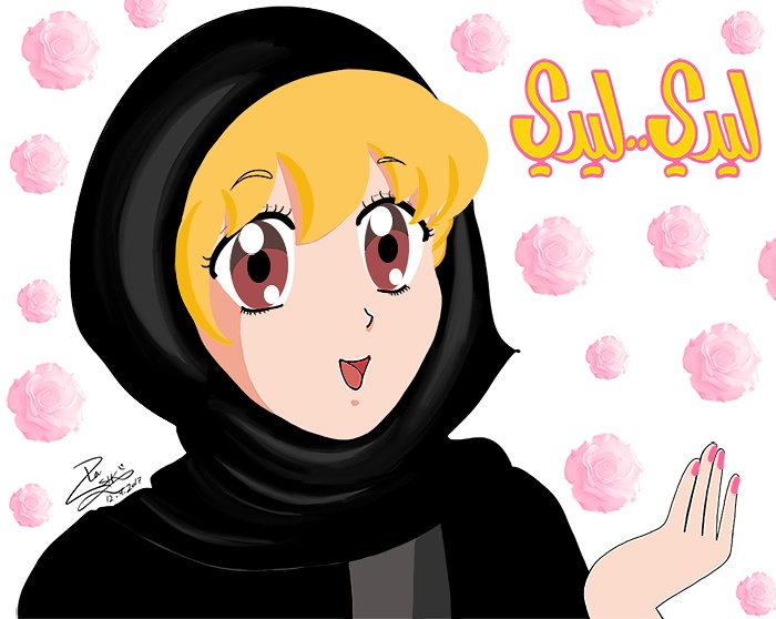 カミルさんは現在、初心者や子供向けに漫画のキャラクターの描き方のオンラインコースを教えることに力を入れているという。(提供写真)