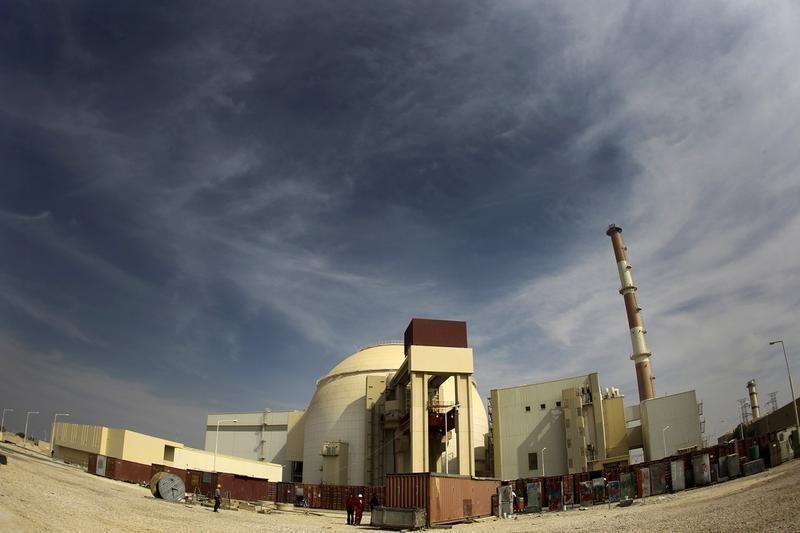 イラン・ブシェール州ブシェール市の南東17キロにあるブシェール原子力発電所。(ロイター)