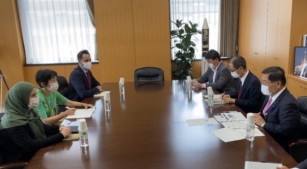 先週、竹本文部科学大臣はUAEのアルアミリ科学大臣と会談した。