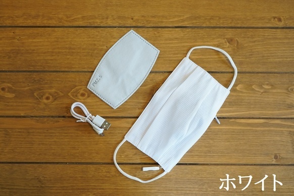 「ライトアップマスク」は3時の連続点灯が可能。(Makuakeより)