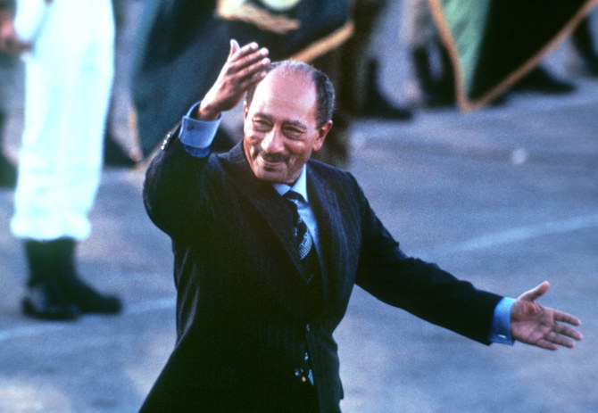 1977年11月19日にアンワル・サダト・エジプト大統領は、イスラエルを訪れた初めてのアラブ首脳となった。（ゲッティイメージズ）