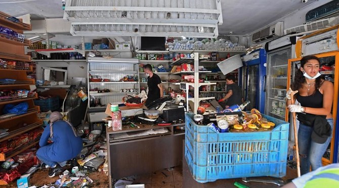WFPでは爆発事故でレバノンが受けた被害により、食糧事情がさらに悪化するとの懸念を抱いている。（AFP）