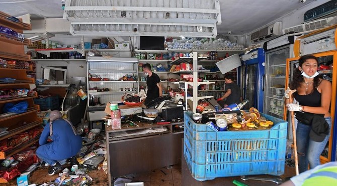 WFPでは爆発事故でレバノンが受けた被害により、食糧事情がさらに悪化するとの懸念を抱いている。（AFP）
