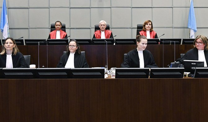 2011年1月14日に撮影されたこのファイル写真は、ライツヘンダムにおけるレバノン特別国際裁判所の法廷の様子。 (AFP)