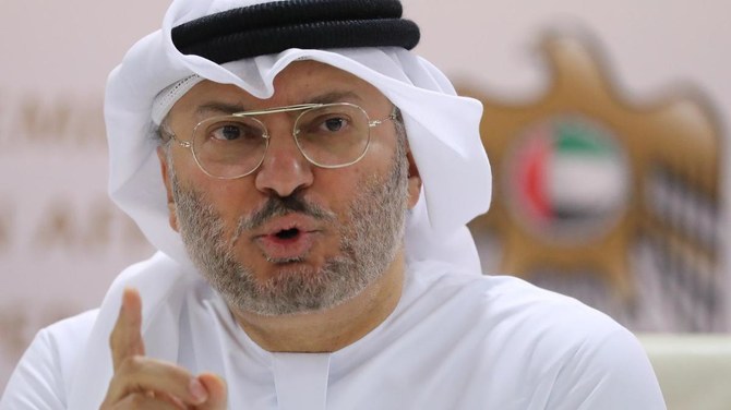 アラブ首長国連邦(UAE)の外務大臣であるアンワル・ガルガッシュ博士(AFP)