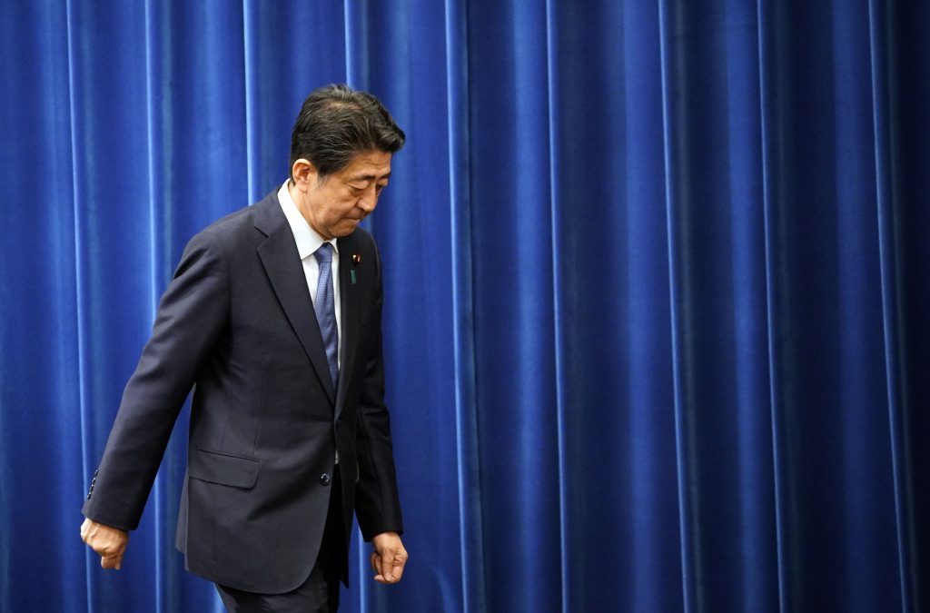 首相の後継を決める14日の自民党総裁選は、菅義偉官房長官が優勢。(AFP)