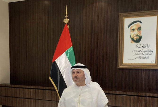 UAEのアンワル・ガルガッシュ外務担当国務大臣。（エミレーツ通信社）