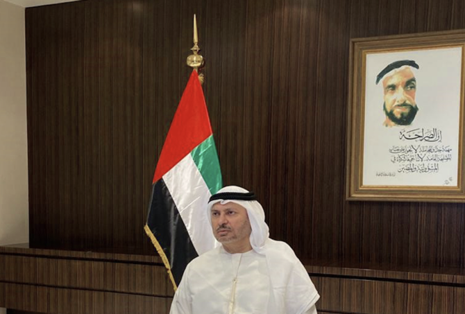 UAEのアンワル・ガルガッシュ外務担当国務大臣。(エミレーツ通信社)