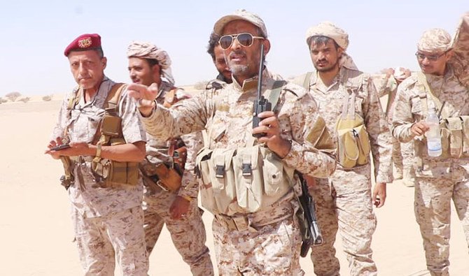 北部のジャウフ県で対フーシ派作戦に参加するイエメンの兵士。（イエメン国防省）