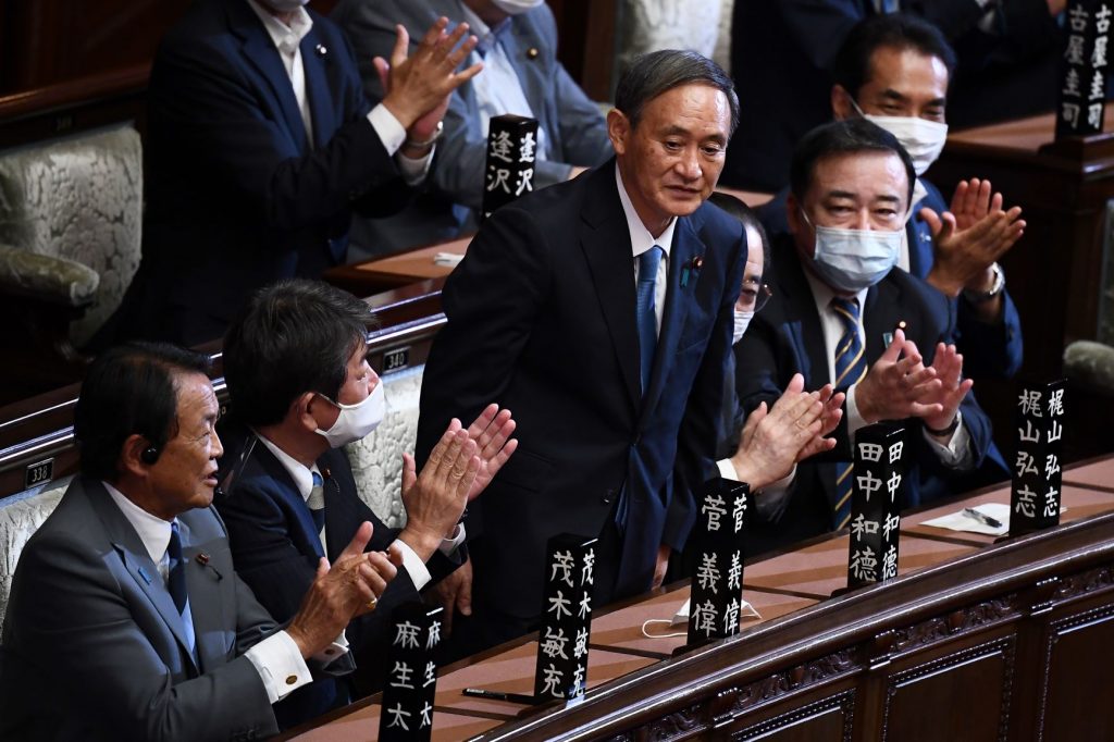 菅首相は謝意を伝えるとともに、日韓両国が「重要な隣国」であると強調した。(AFP)