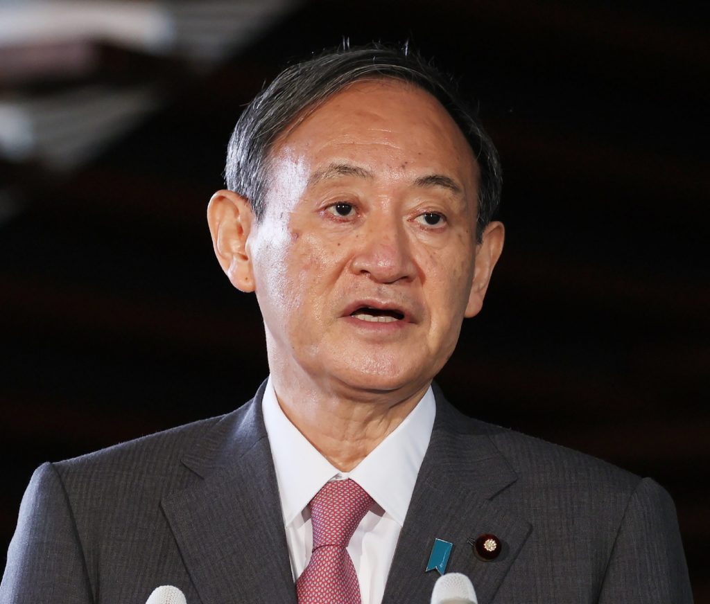 菅氏は日米に先立ちオーストラリアのモリソン首相とも電話会談し、両国の協力を確認した。(AFP)