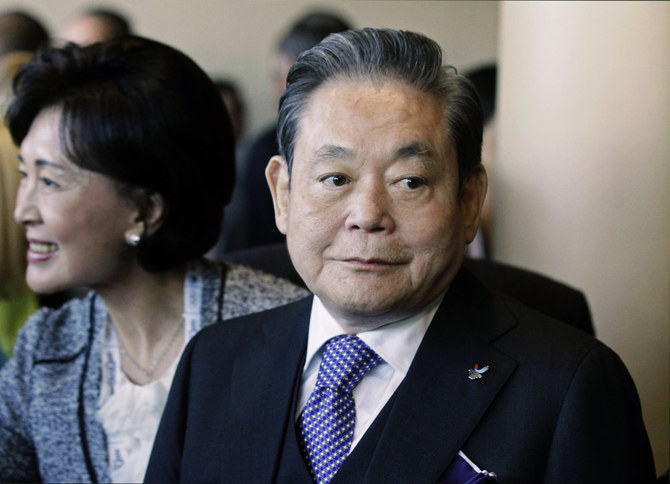 小さなテレビメーカーを消費者向けエレクトロニクス製品の世界的巨大企業へと一変させたサムスン電子の李健熙(イ・ゴンヒ)会長。(資料写真/AP通信)