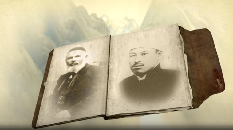 記録によると、最初の日本人イスラム教徒は1909年に改宗したウマル山岡氏（右）である。彼の改宗の背景には、アブドゥル・ラシード・イブラヒム氏（左）との出会いがあった。（Youtube / ILM FILM）