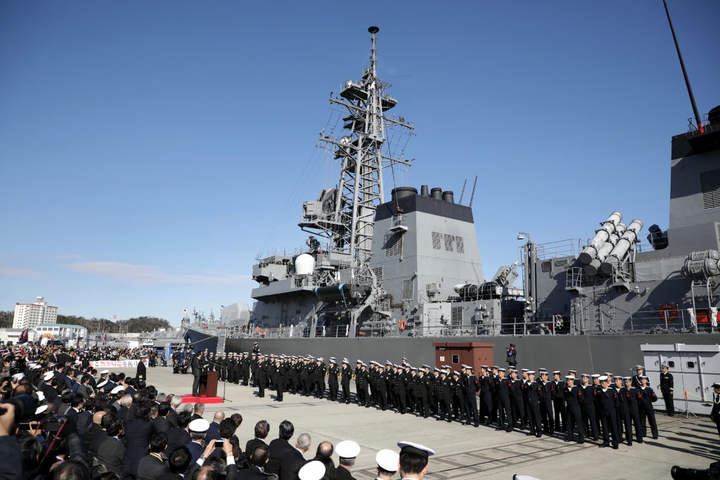 日本はオマーン湾やアラビア海北部などの公海で活動している。(AFP)