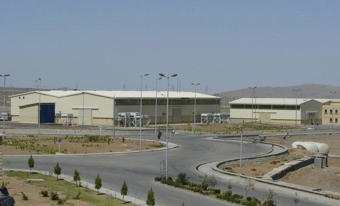 テヘランから270㎞南にあるイランのナタンツ核研究センターの写真。（資料/AFP）