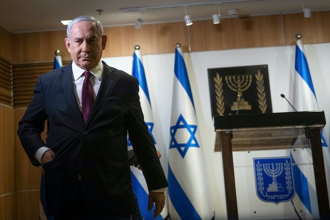 イスラエルのベンヤミン・ネタニヤフ首相は、2020年12月22日火曜日、エルサレムのイスラエルの議会である「クネセト」で声明を発表した。ネタニヤフ氏は「選挙は望んでいなかったが、私たちが勝つだろう」と述べた。(AP通信の代表写真)